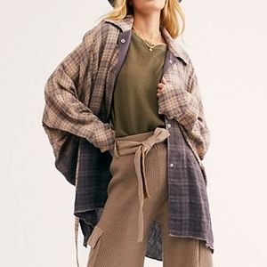 Free People You Wish Shirt Jacket 